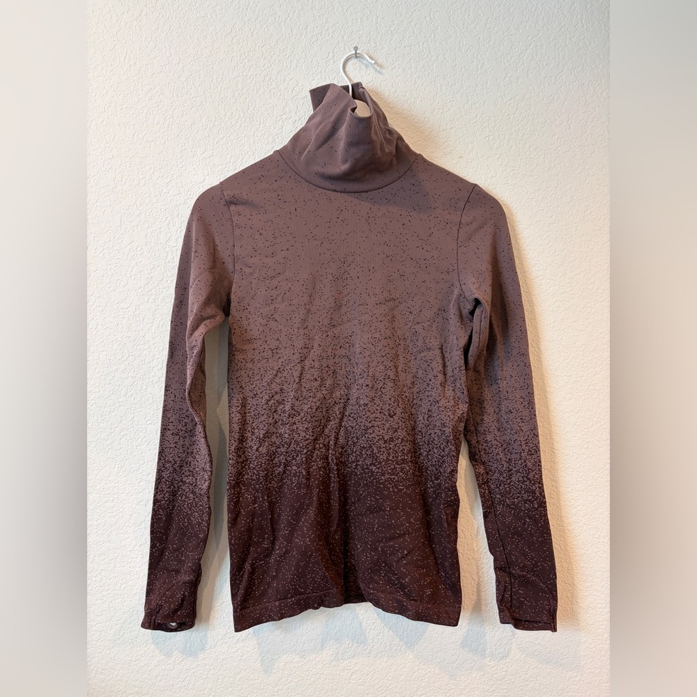 Athleta Women’s Flurry Blizzard Gradient Turtleneck Long Sleeve - S